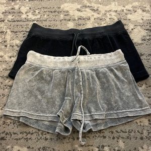 Black and grey hard tail shorts XL